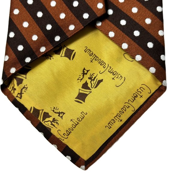 Vintage MCM  70’s Mens Dress Tie by Custom Cravatieur - Picture 4 of 5